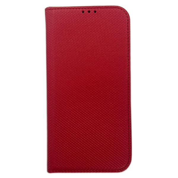 Etui Smart mágneses könyv Xiaomi 12 piros tok